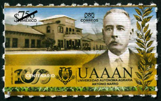 Imagen de Timbre postal: Centenario de la Fundación de la Universidad Autónoma Agraria Antonio Narro 