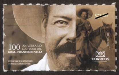 Imagen de Timbre postal: 100 Aniversario luctuoso del General  Francisco Villa
