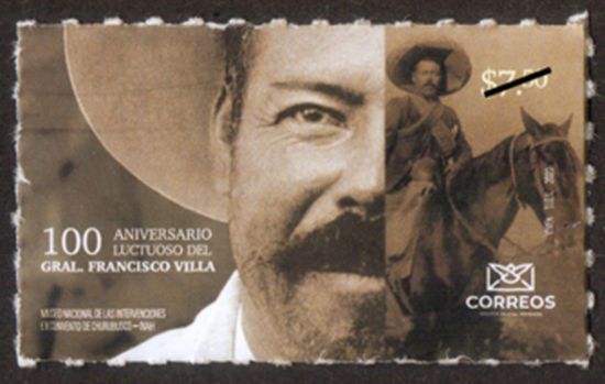 Imagen de Timbre postal: 100 Aniversario luctuoso del General  Francisco Villa
