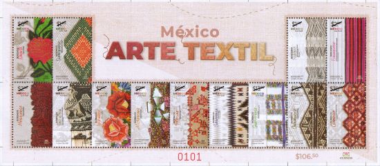 Imagen de Timbre postal: México Arte Textil