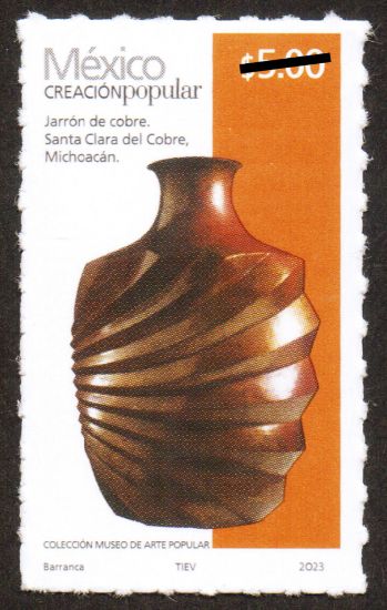 Imagen de Timbre postal: México Creación Popular Jarrón de Cobre