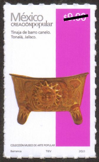 Imagen de México Creación Popular Tinaja de Barro Canelo