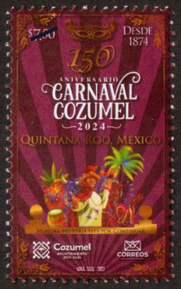Imagen de Timbre postal: 150 Aniversario de los Carnavales de la Isla de Cozumel