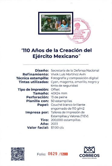 Imagen de 110 Años de la Creación del Ejército Mexicano