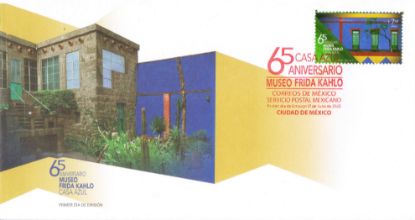 Imagen de Timbre postal: 65 Aniversario del Museo Frida Kahlo - Casa Azul