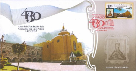Imagen de Timbre postal: 430 Años de la fundación de la ciudad de San Luis Potosí
