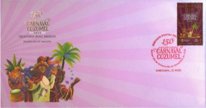 Imagen de Timbre postal: 150 Aniversario de los Carnavales de la Isla de Cozumel