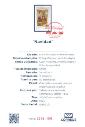 Imagen de Timbre postal: Navidad