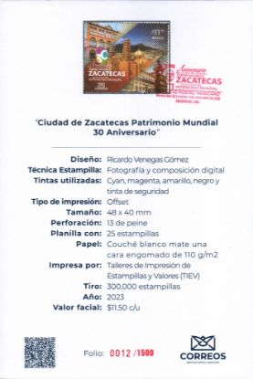 Imagen de 30 Aniversario de Zacatecas, Patrimonio Mundial