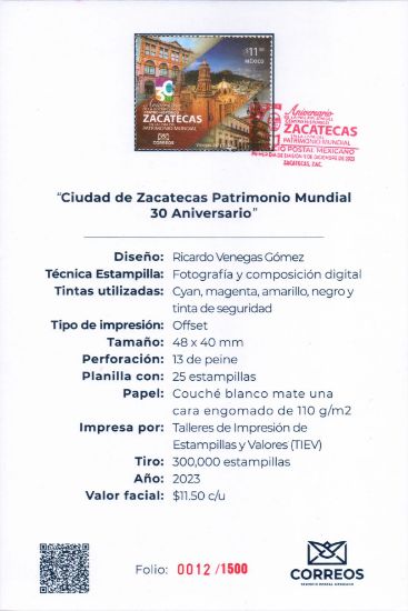 Imagen de 30 Aniversario de Zacatecas, Patrimonio Mundial
