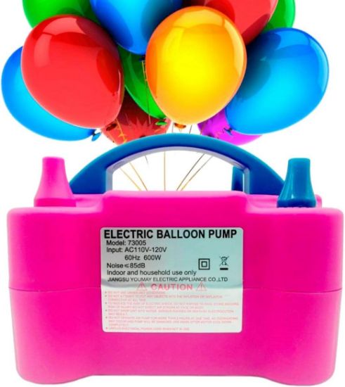 Imagen de San y Kad Bomba Para Inflar Globos Infladora Electrica Rosa