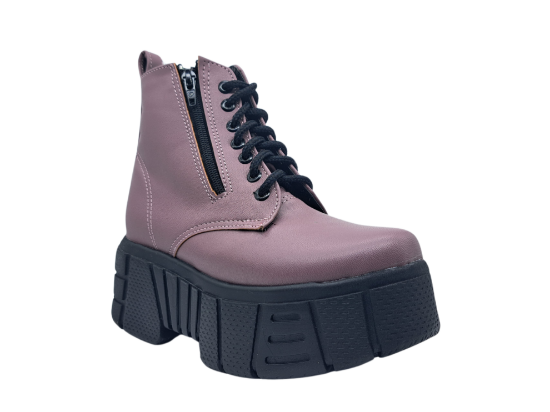 Imagen de Botas Plataformas #3000 con cierre Vinipiel Lila