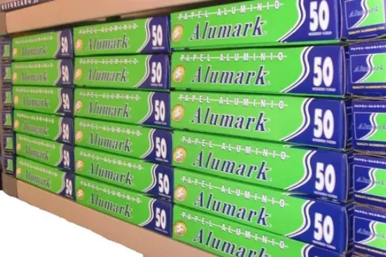 Imagen de Papel Aluminio Alumark Modelo 50 Caja Con 12 Rollos