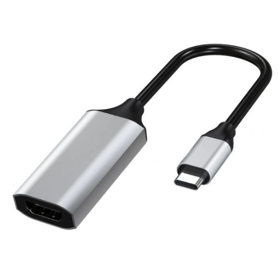 Imagen de Cable adaptador convertidor tipo C macho a HDMI 4K hembra 