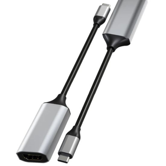 Imagen de Cable adaptador convertidor tipo C macho a HDMI 4K hembra 