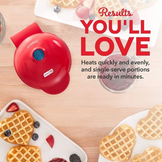 Imagen de Combo Cuates Máquina Pequeña Para Hacer Waffles Para Desayunos Redonda V2