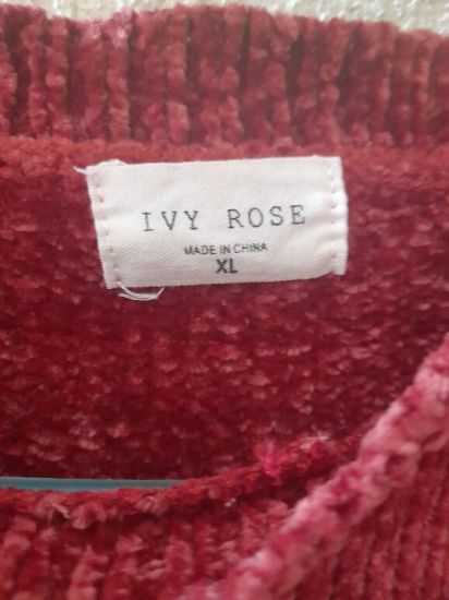 Imagen de Suéter color vino con blanco talla XL