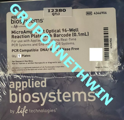 Imagen de Caja con 20 Placas De Reacción Óptica De 96 Pocillos .1ml Applied Biosystems MicroAmp™, Modelo o referencia: 4346906