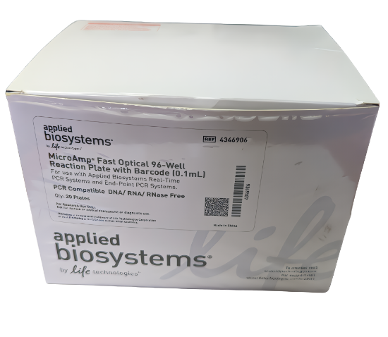Imagen de Caja con 20 Placas De Reacción Óptica De 96 Pocillos .1ml Applied Biosystems MicroAmp™, Modelo o referencia: 4346906
