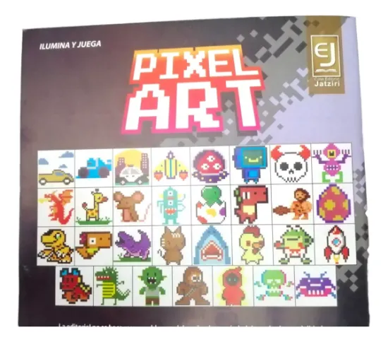 Imagen de  3 Libros Para Colorear Iluminar Arte Pixelado Pixel Niños-copiar