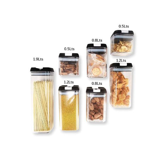 Imagen de Set De 7 Contenedores Para Cocina Con Tapa Hermética