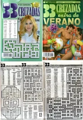 Imagen de 33 Cruzadas Paquete 4 Revistas Edigrama Pasatiempos Clásicos