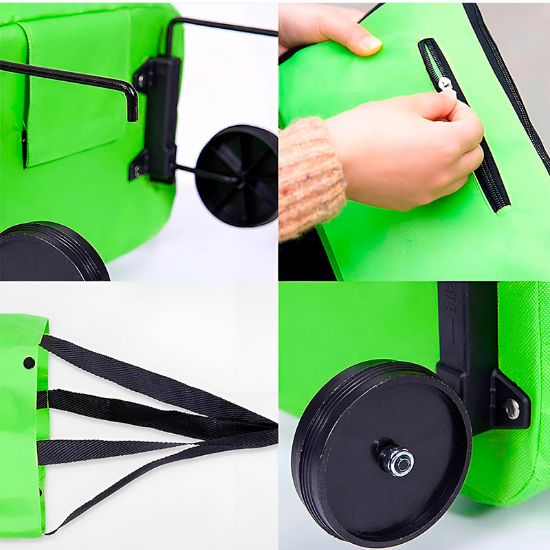 Imagen de BOLSA DE COMPRAS CON RUEDAS PLEGABLE