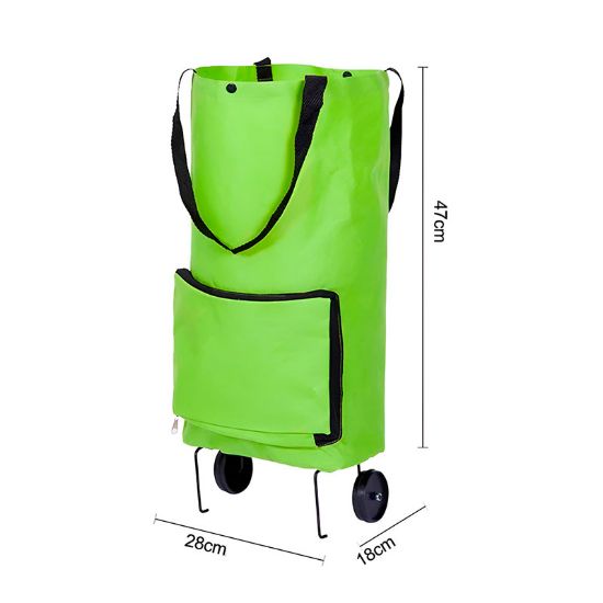 Imagen de BOLSA DE COMPRAS CON RUEDAS PLEGABLE