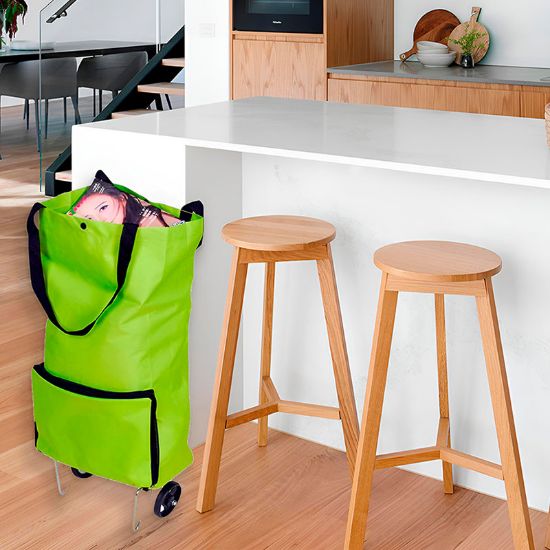 Imagen de BOLSA DE COMPRAS CON RUEDAS PLEGABLE