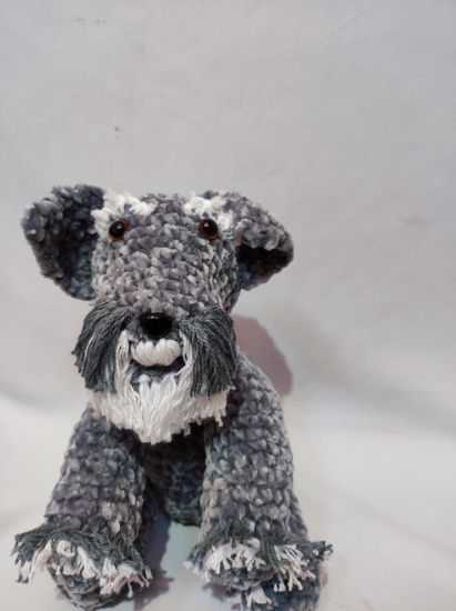 Imagen de Amigurumi Perrito schnauzer tejido a mano