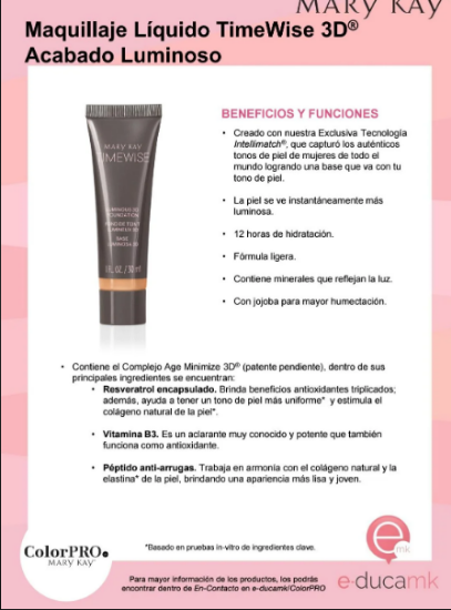 Imagen de Maquillaje Time Wise Mate Mary Kay