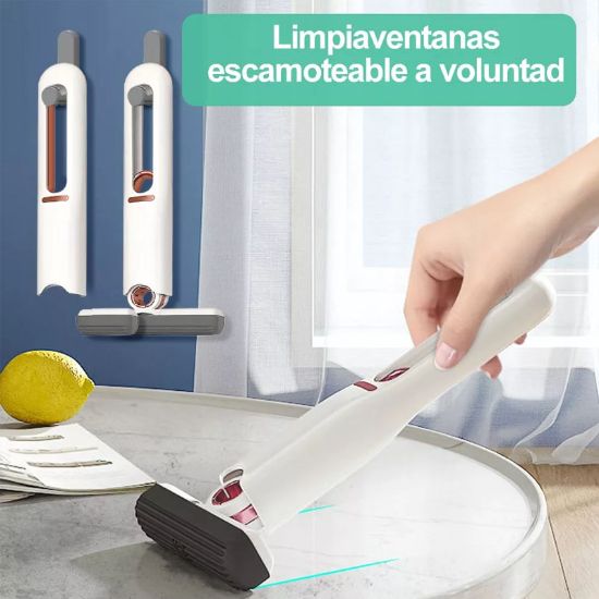 Imagen de  Limpiador de vidrios con jalador y esponja MINI MOP