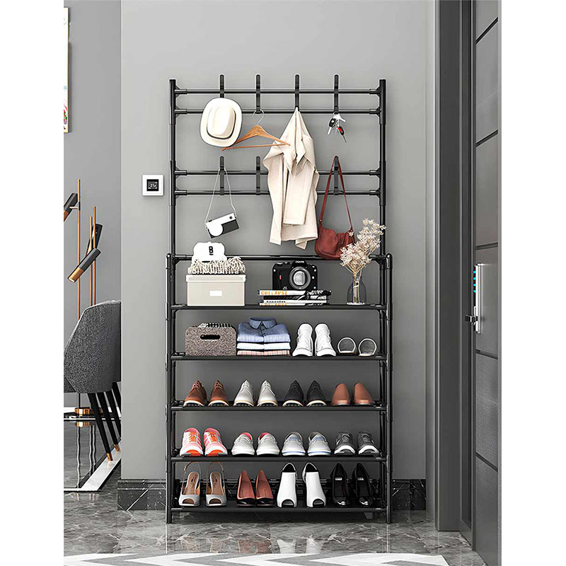 RACK CON PERCHEROS MULTIUSOS 3 EN 1. CorreosClic