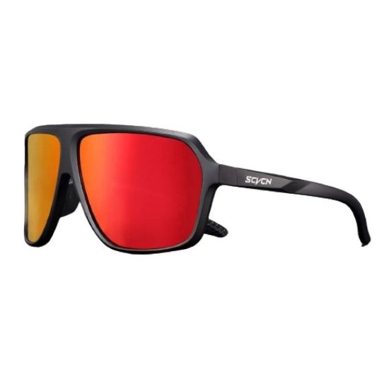 Imagen de Gafas ciclismo rojo negro moto deportes protección polarizadas lentes deportivas pesca filtro UV