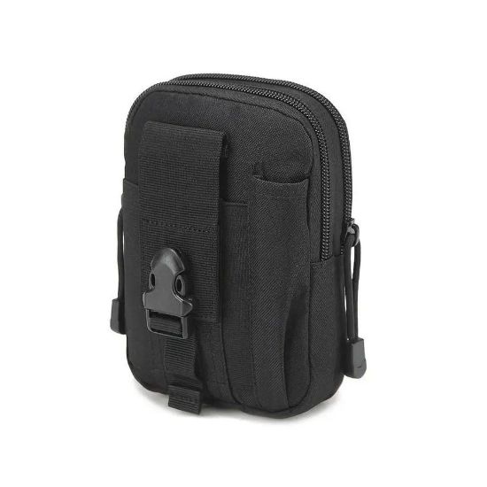 Imagen de Mochila bolsa táctica militar negro deporte porta teléfono cartera impermeable multifunción moto