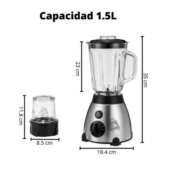 Imagen de Licuadora 2 en 1 de metal