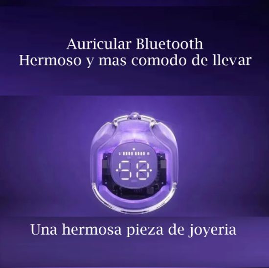 Imagen de Audífonos negro auriculares inalámbricos TWS Bluetooth deportivos juegos reducción de ruido táctil
