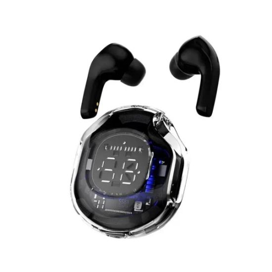 Imagen de Audífonos negro auriculares inalámbricos TWS Bluetooth deportivos juegos reducción de ruido táctil