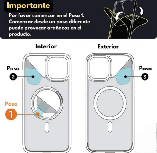 Imagen de Kit Funda Magsafe + Mica Pantalla 9D Cristal + Mica Cámara Para iPhone