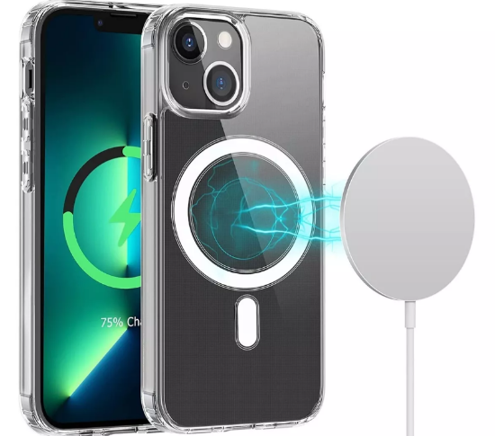 Imagen de Kit Funda Magsafe + Mica Pantalla 9D Cristal + Mica Cámara Para iPhone