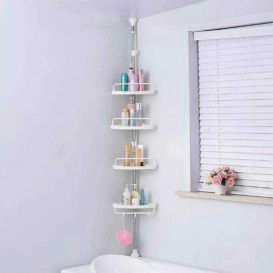 Imagen de Organizador de baño 4 estantes esquineros