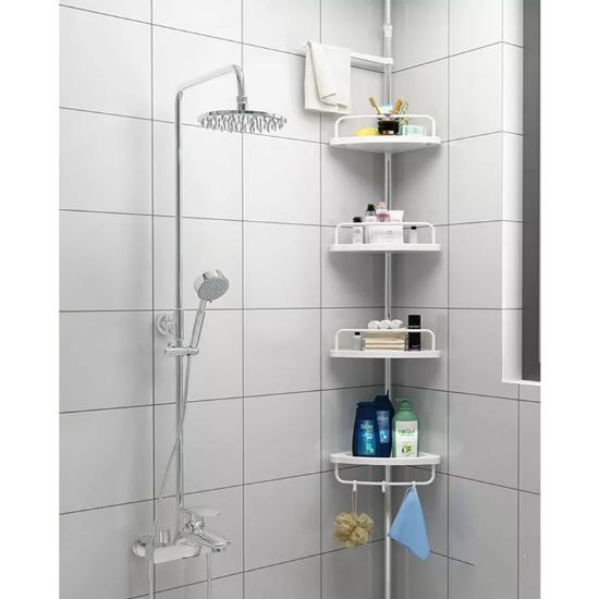 Imagen de Organizador de baño 4 estantes esquineros