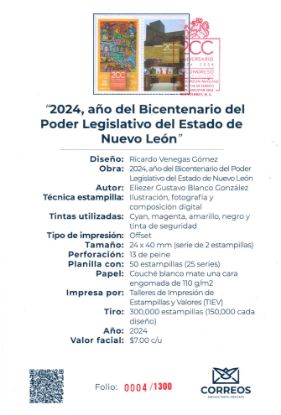 Imagen de 2024, Año del Bicentenario del Poder Legislativo del Estado de Nuevo León