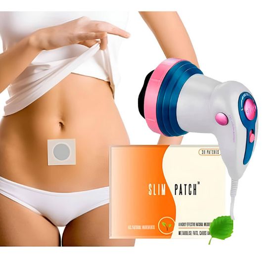 Imagen de Kit masajeador infrarojo + 100 parches desinflamantes slim patch