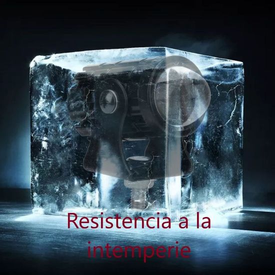 Imagen de Faro auxiliar Mini luz moto camión blanco Ámbar lámpara foco antiniebla metálico botón auto led