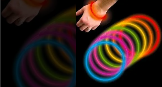 Imagen de Ricolandia 90 Pulsera Neon Fluorecente Luminosa Glow Fiesta Boda Batucada