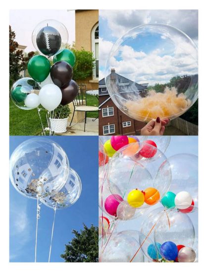 Imagen de Ricolandia 50 Globos Burbuja Transparente de 18/45 Cm decoración