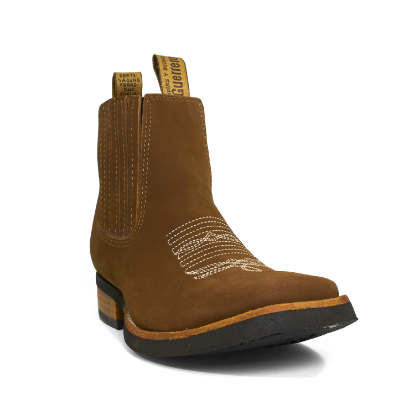 Imagen de Botines Botas Cuadradas Vaqueras Unisex 100% Piel 