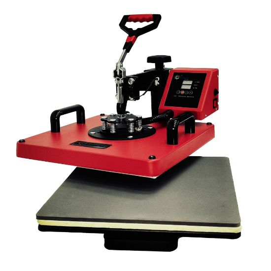 Imagen de Plancha Sublimacion y Aplicacion DTF Combo 18 en 1 Color Rojo con Impresora y 150 Regalos
