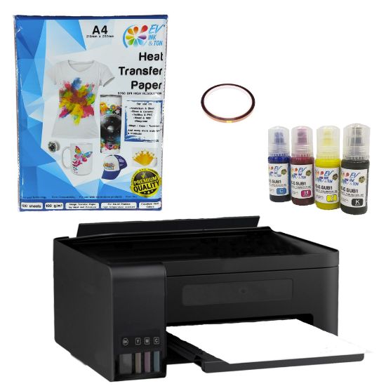 Imagen de Plancha Sublimacion y Aplicacion DTF Combo 18 en 1 Color Rojo con Impresora y 150 Regalos